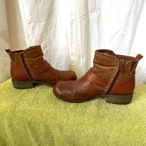 Earth Origins by Earth Womens Sz 8 Leather Short Paddock Ankle Boot - Picture 3 of 9